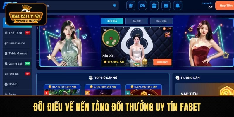 Đôi điều về nền tảng đổi thưởng uy tín FABET